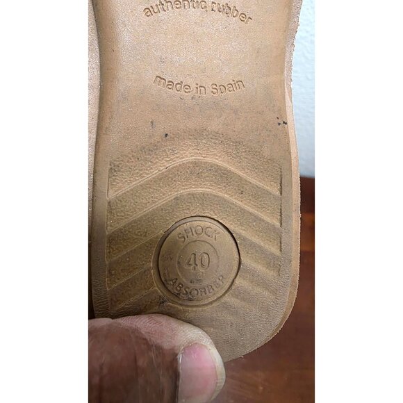 Taos Footwear Woodenness Embroidered 2 Slip-On Faux Fur Mule Size 40 EU 9-9.5 US - Picture 6 of 6